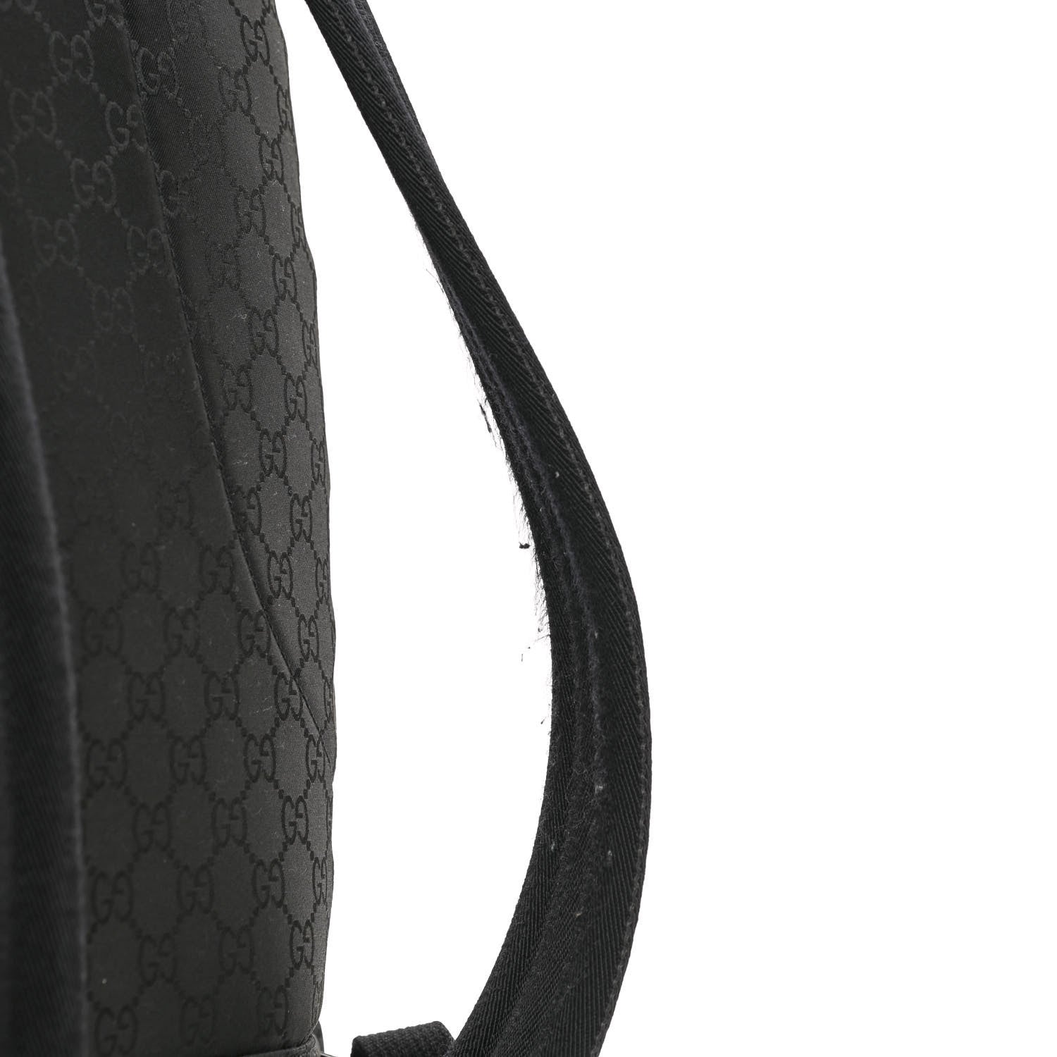 Gucci Nylon Monogram Slim Backpack Black 11 of 11