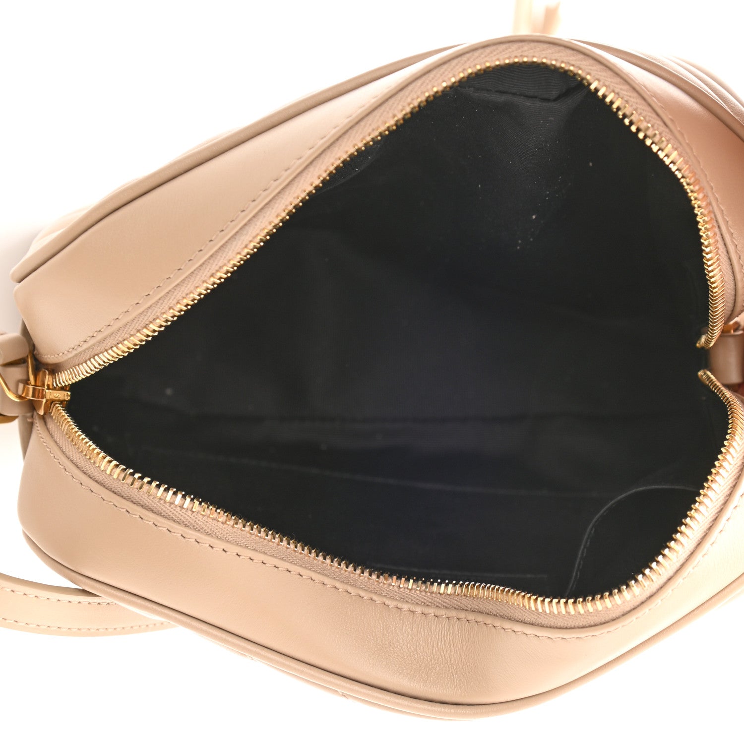 Saint Laurent Calfskin Matelasse Monogram Lou Camera Bag Dark Beige 5 of 10