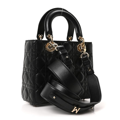 Christian Dior Lambskin Cannage Small My ABCDior Lady Dior Black 3 of 10