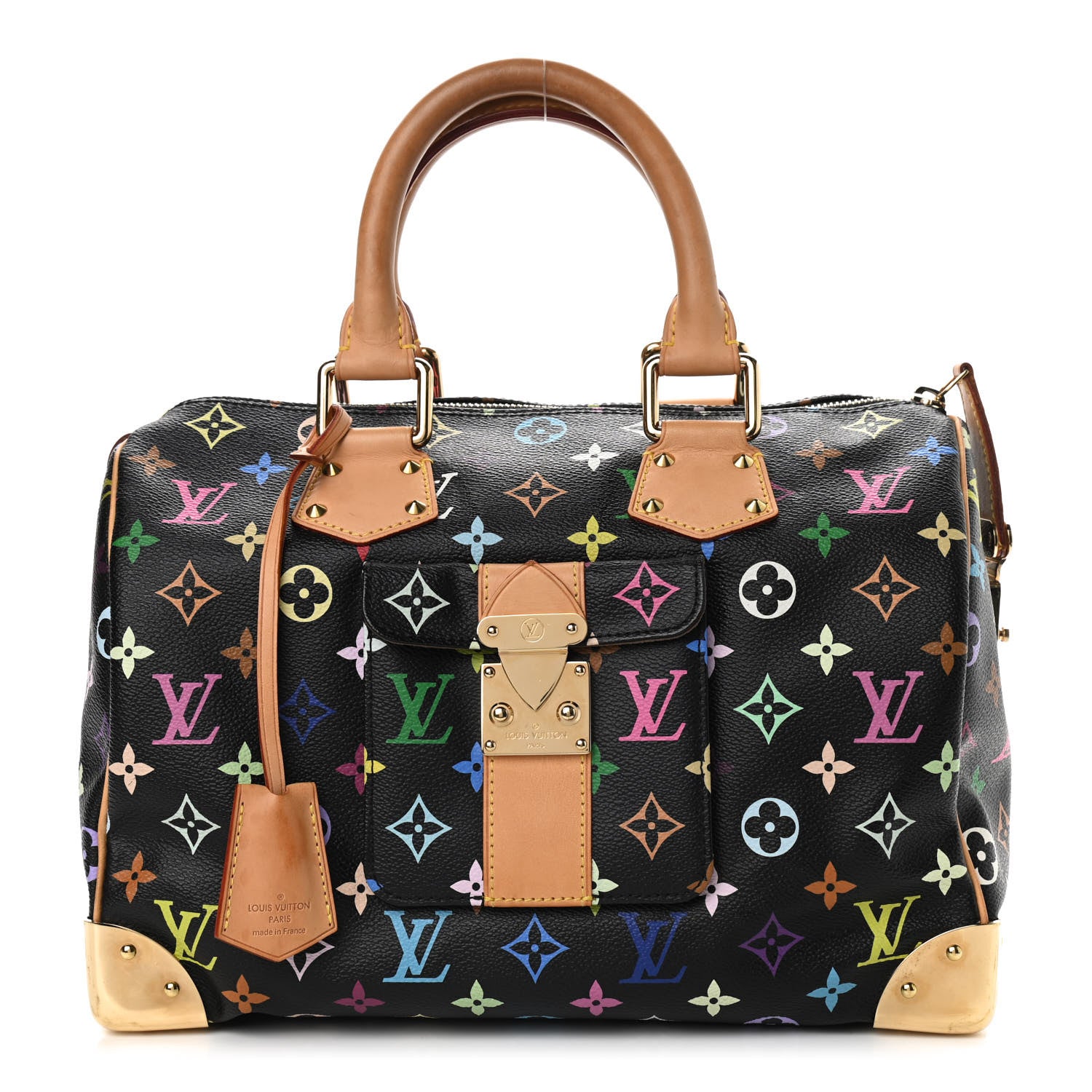 Louis Vuitton Monogram Multicolor Speedy 30 Black 1 of 9