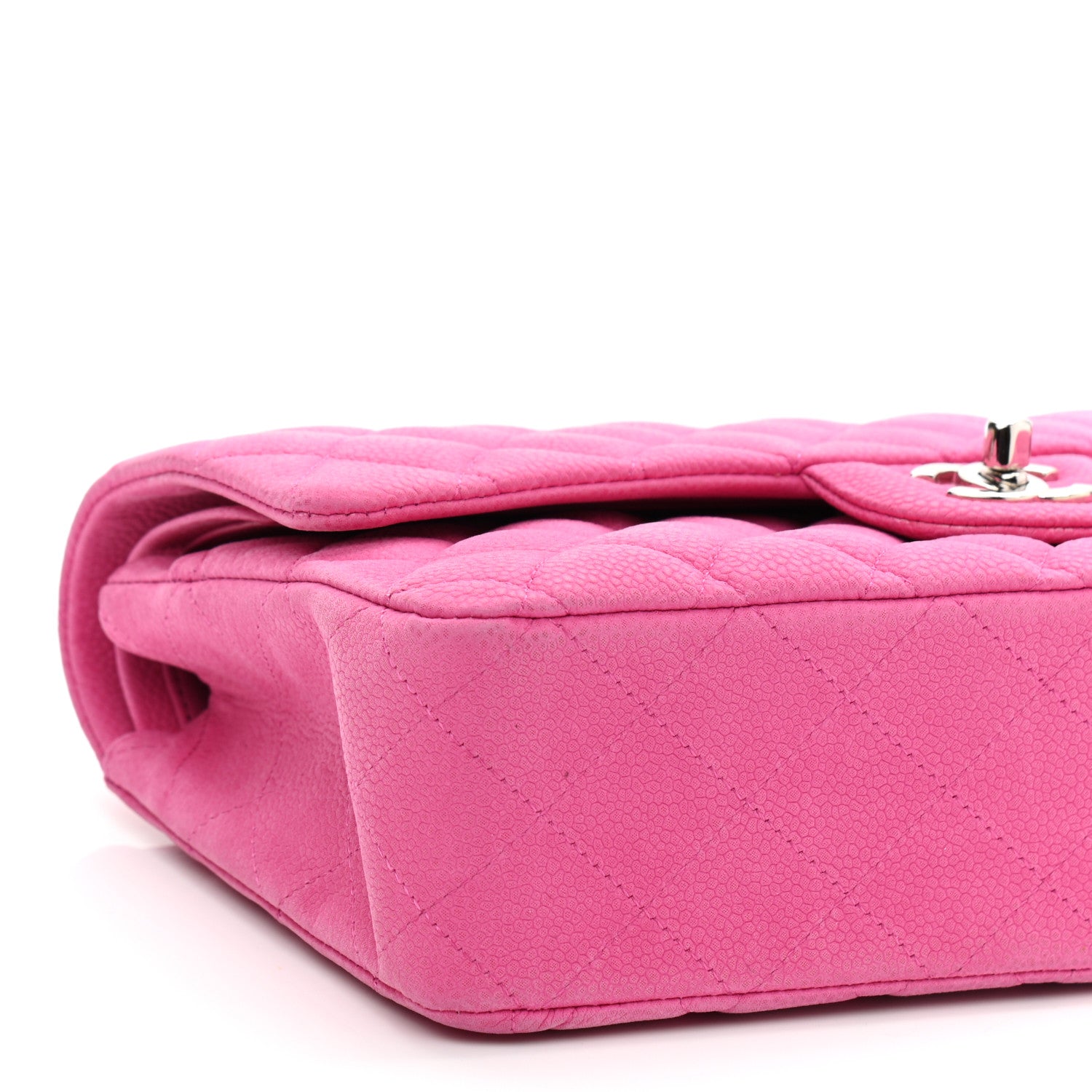 Chanel Iridescent Caviar Quilted Medium Double Flap Pink 7 of 12