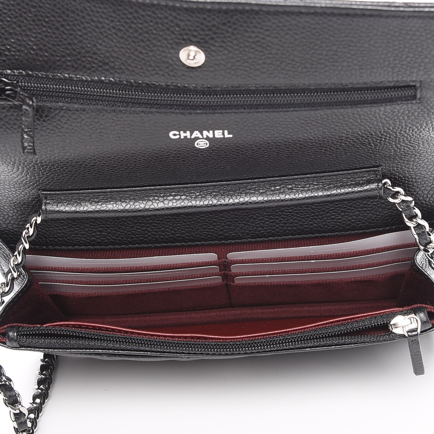 Chanel Caviar Quilted Wallet On Chain WOC Black 5 of 9
