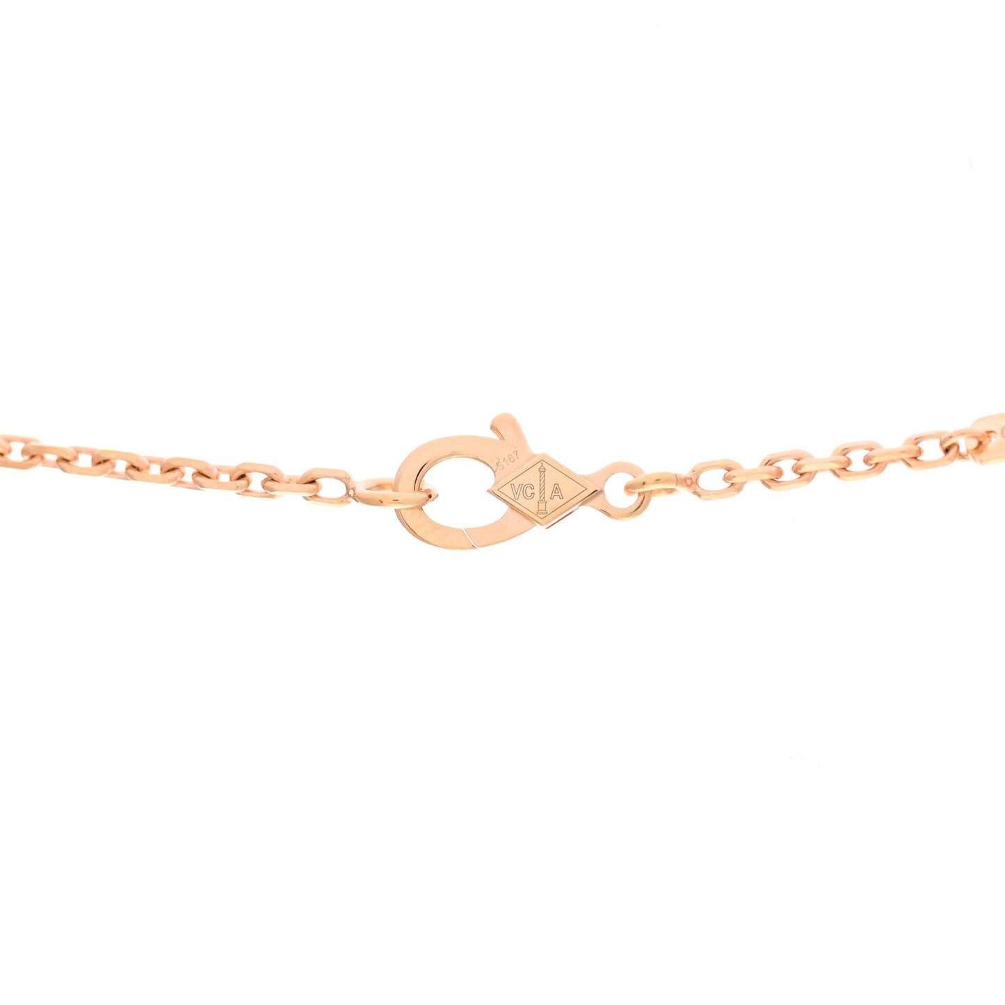 18K Rose Gold Gray Mother of Pearl Magic Alhambra Long Necklace