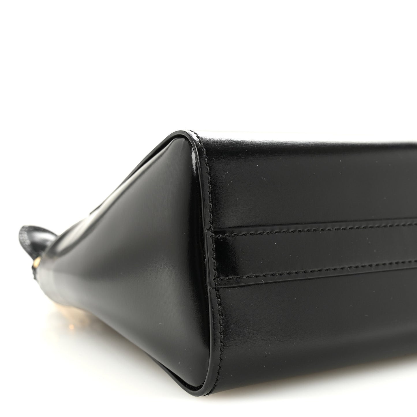 Spazzolato Mini Zippered Tote Black