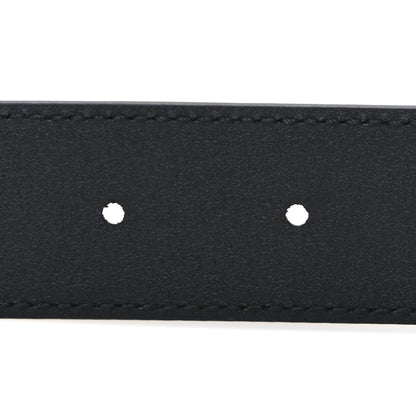 Gucci Plutone Calfskin Crystal Double G 30mm Belt 75 30 Black 4 of 5