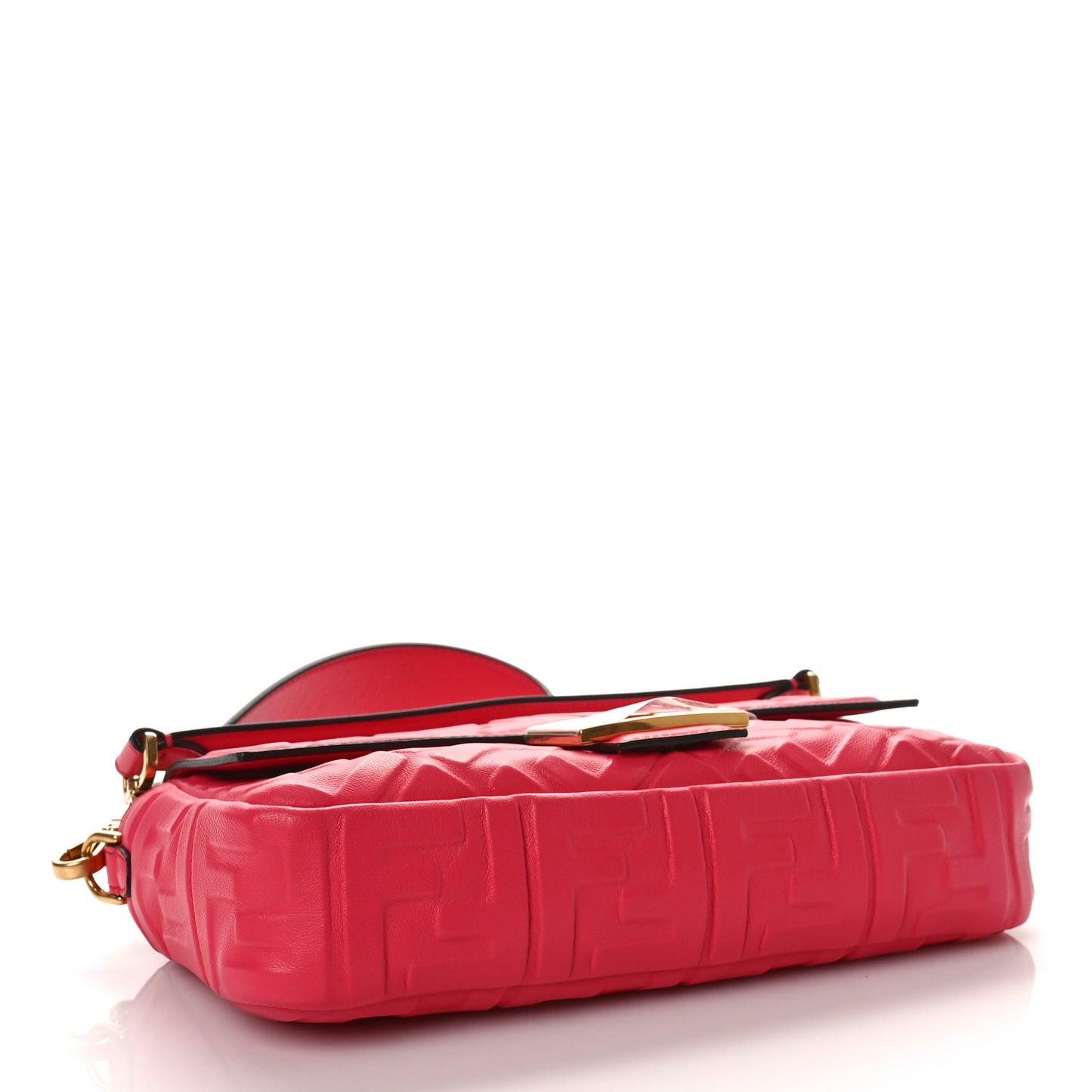 Nappa FF 1974 Embossed Baguette Lampone