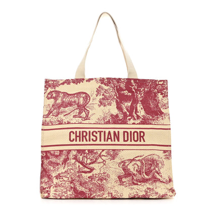 Christian Dior CHRISTIAN DIOR Straw Dioriviera Tote Red 1 of 9