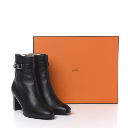 Hermes Calfskin Saint Germain Ankle Boots 36.5 Black 9 of 9