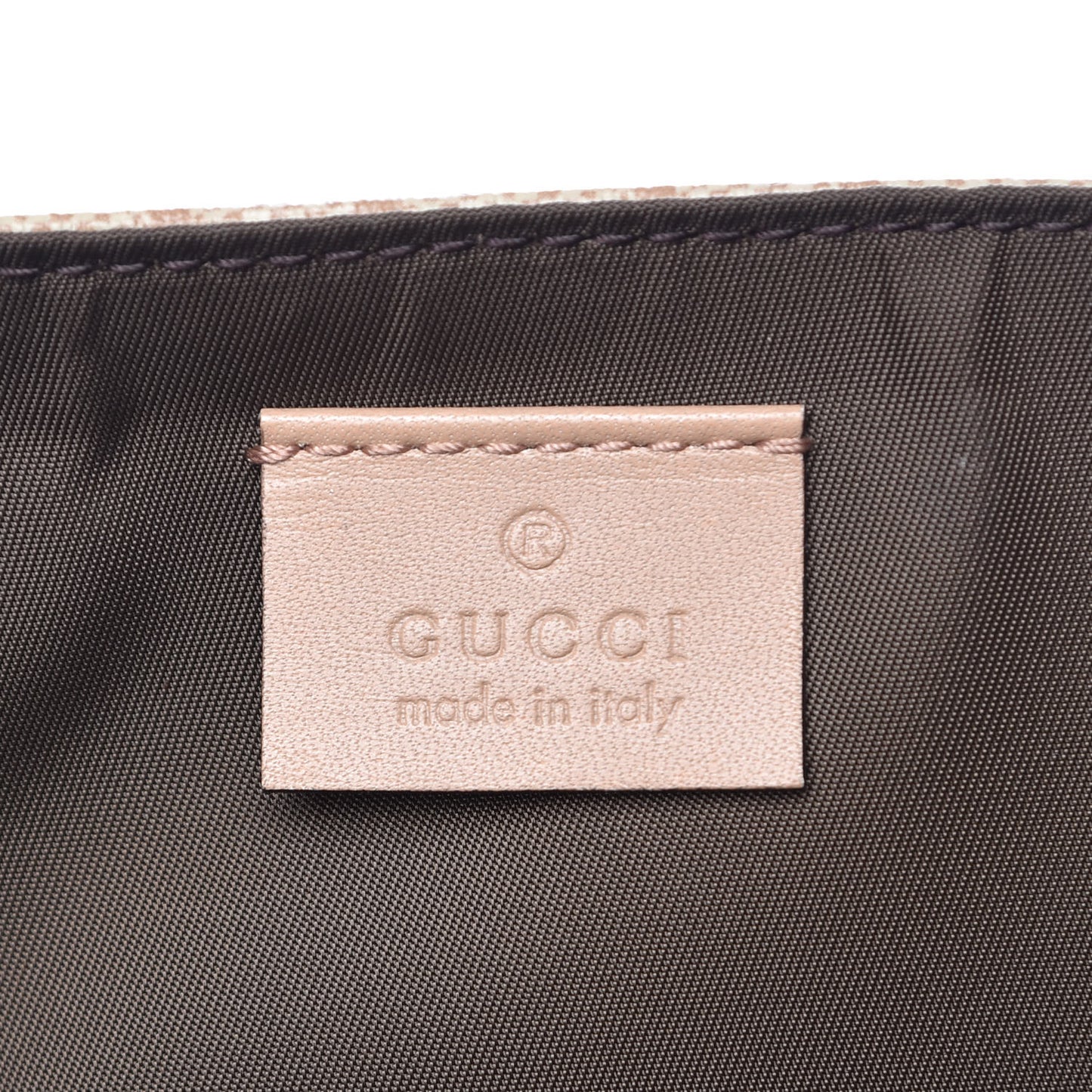 GG Supreme Monogram Messenger Diaper Bag Beige