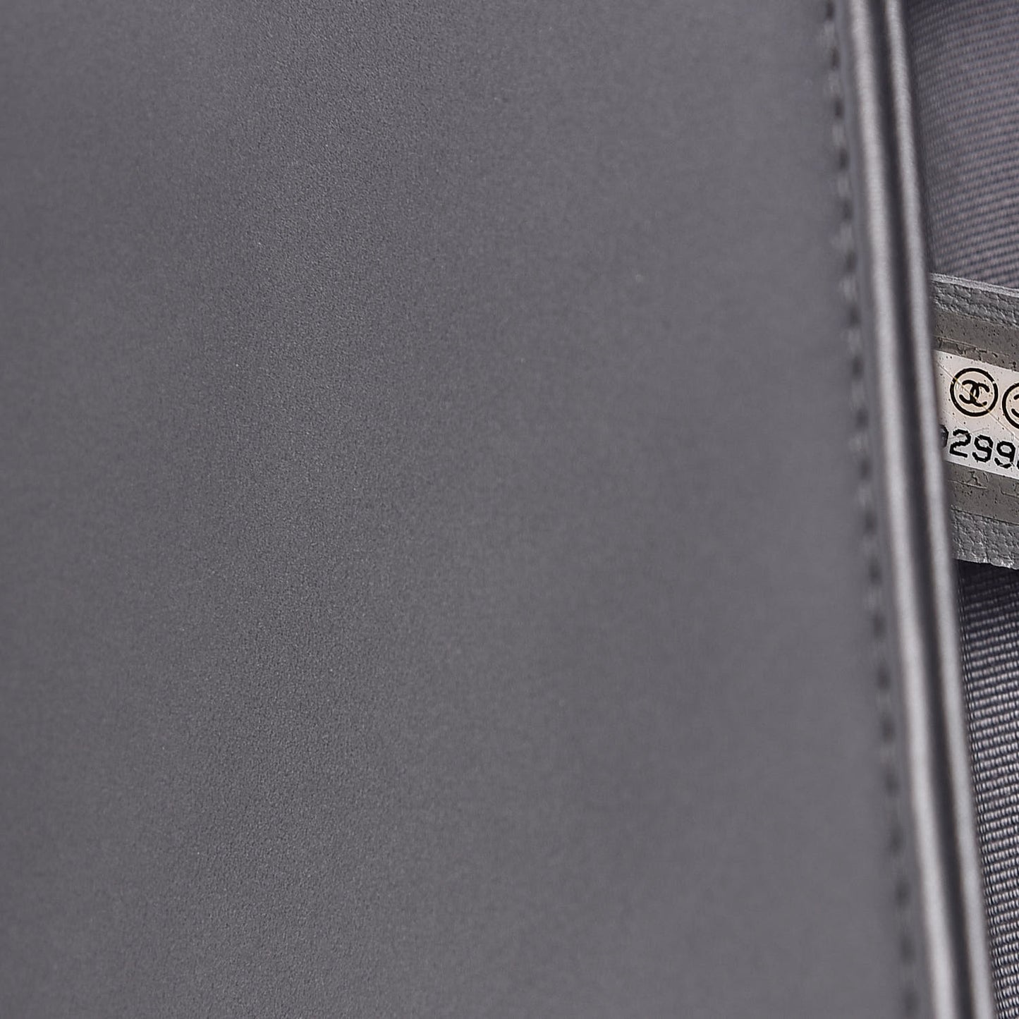 Metallic Calfskin Quilted Medium Boy Flap Dark Silver