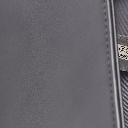Chanel Metallic Calfskin Quilted Medium Boy Flap Dark Silver 7 of 14