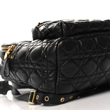 Christian Dior Lambskin Cannage Backpack Black 8 of 9
