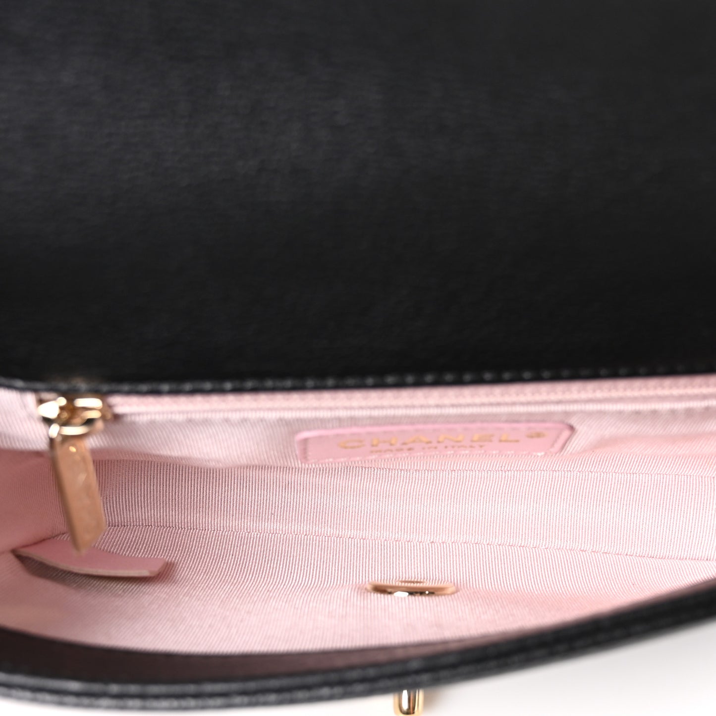 Caviar Quilted Studded Flap Waist Bag Black