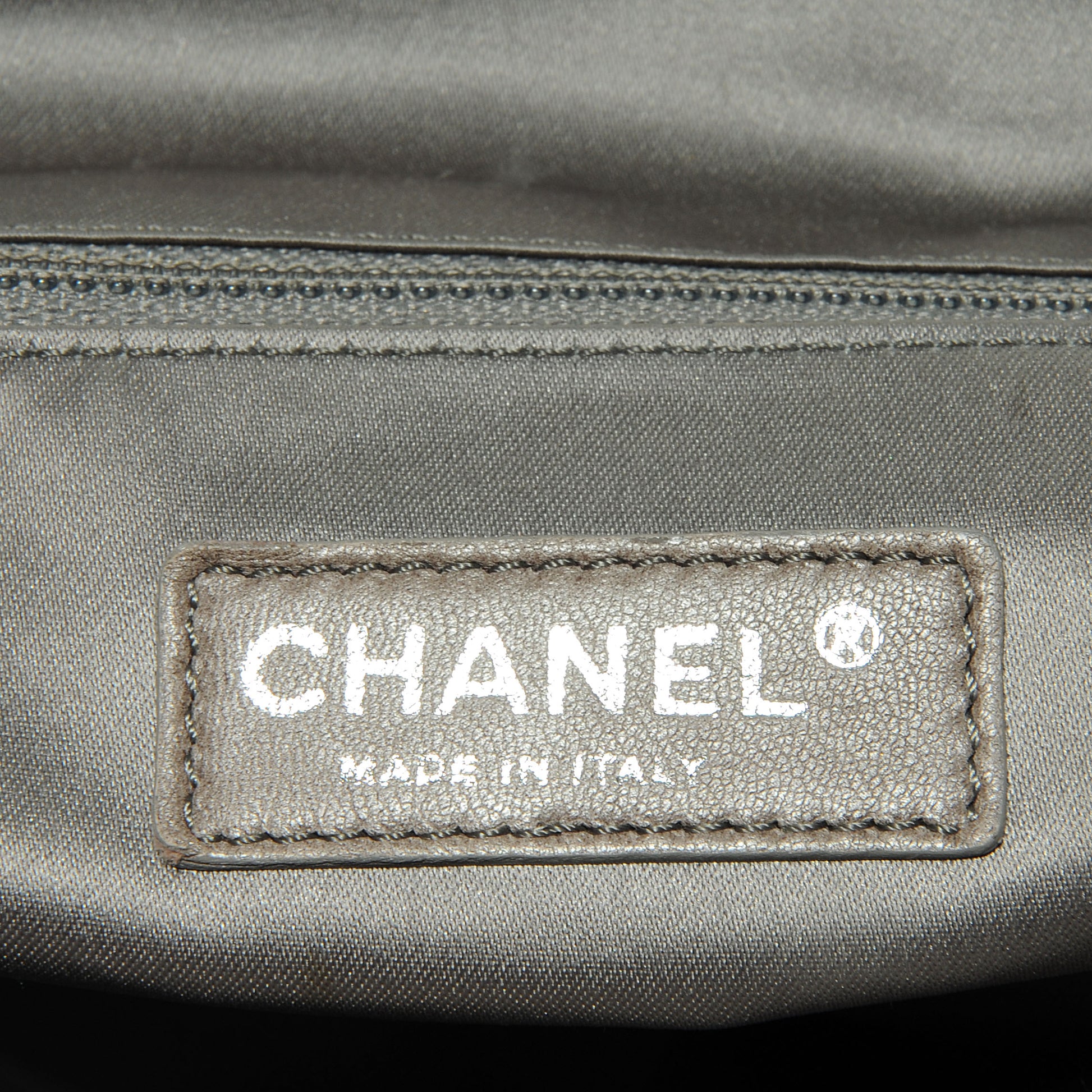 Chanel Glazed Calfskin Tweed Portobello Tote Black 5 of 7