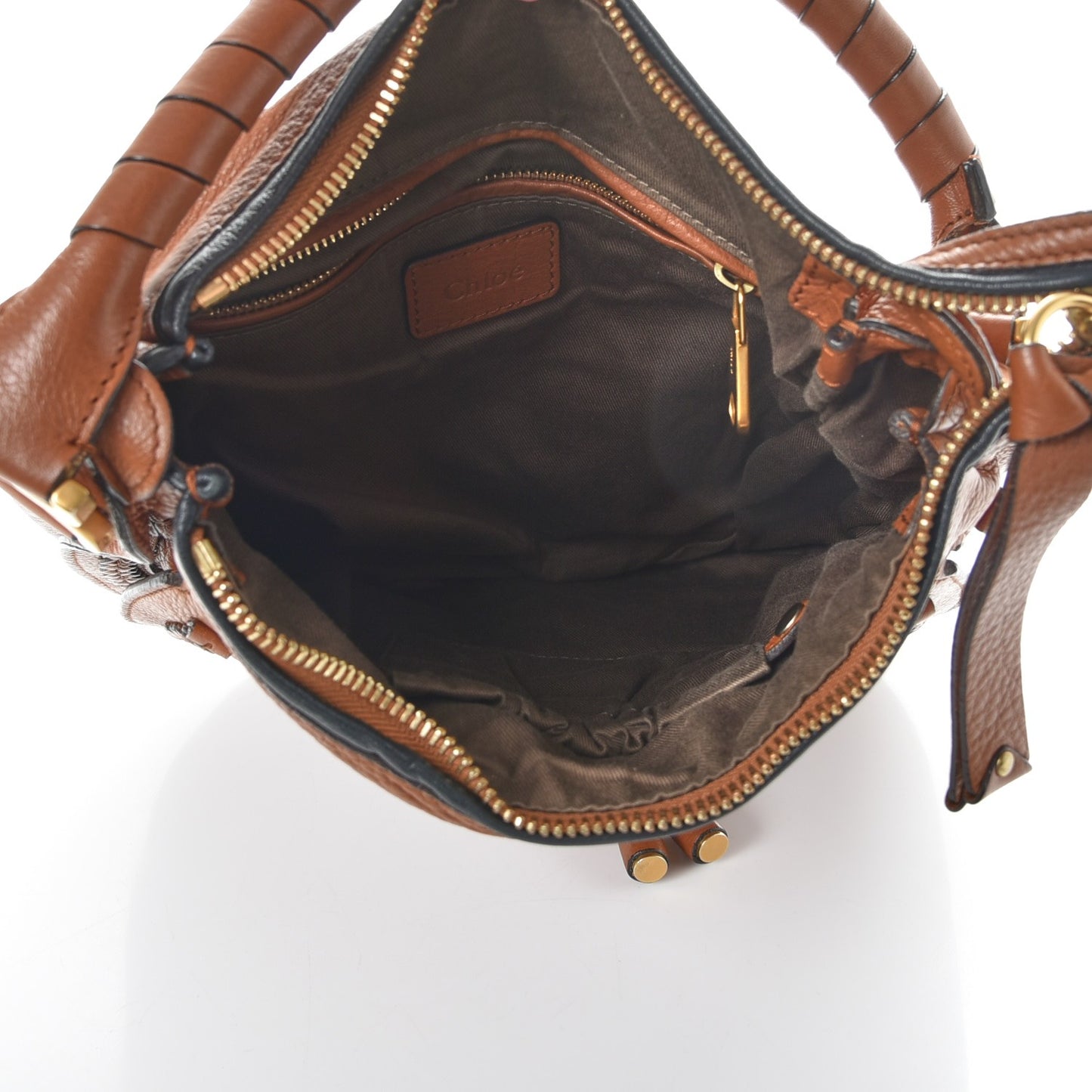 Calfskin Braided Medium Marcie Hobo Caramel