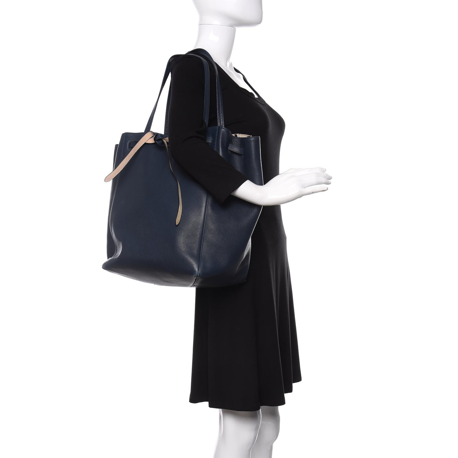 Celine Soft Grained Calfskin Medium Cabas Phantom Slate 2 of 10
