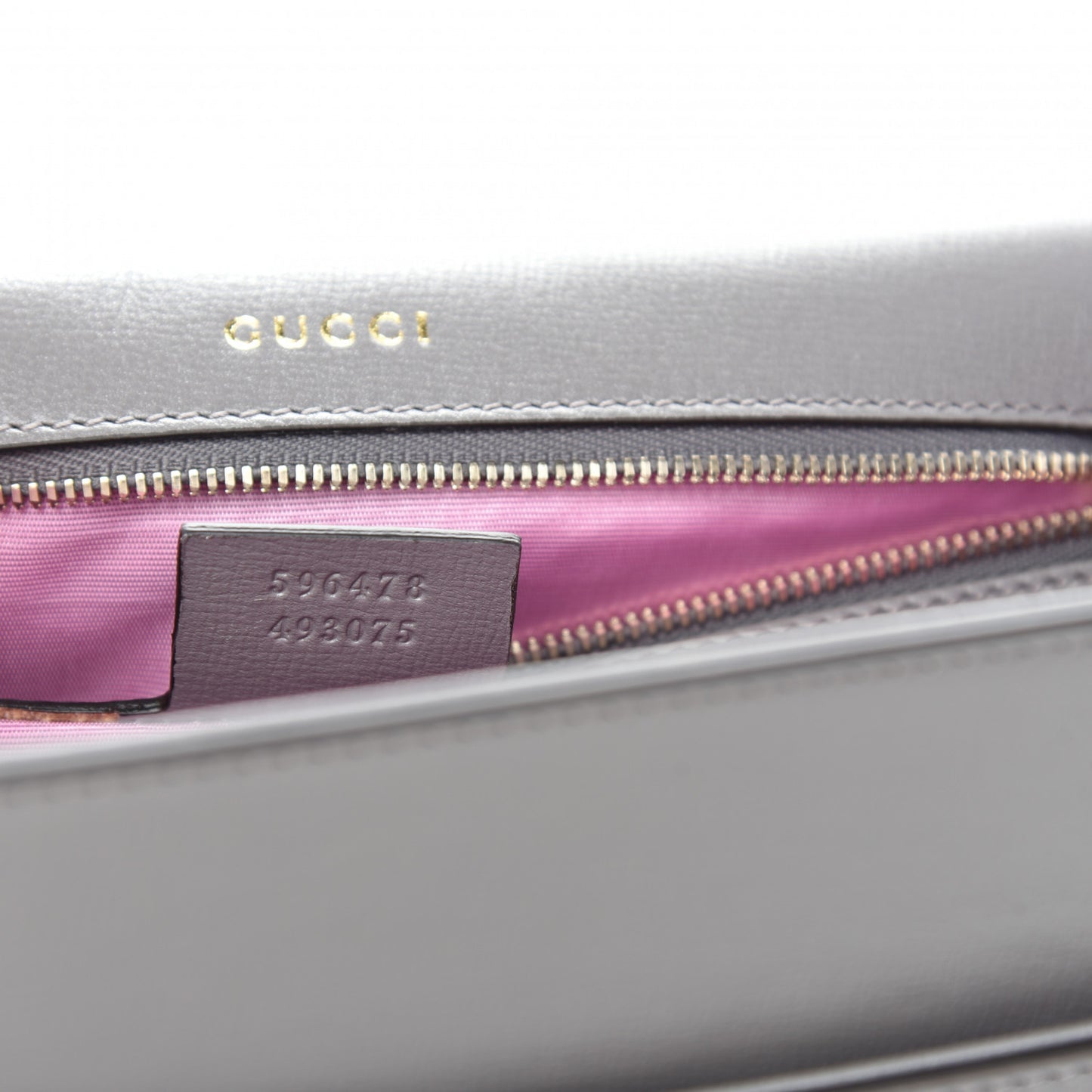 Textured Calfskin Silk Scarf Medium Torchon GG Ring Shoulder Bag Grey