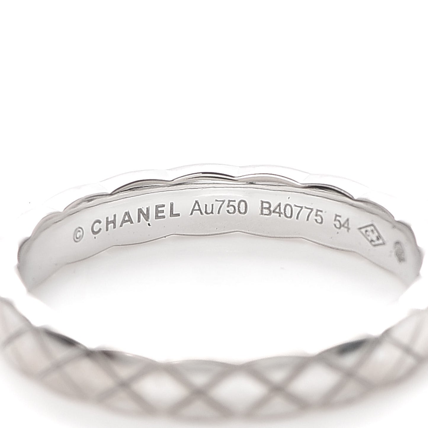 18K White Gold Mini Coco Crush Ring 54 6.75