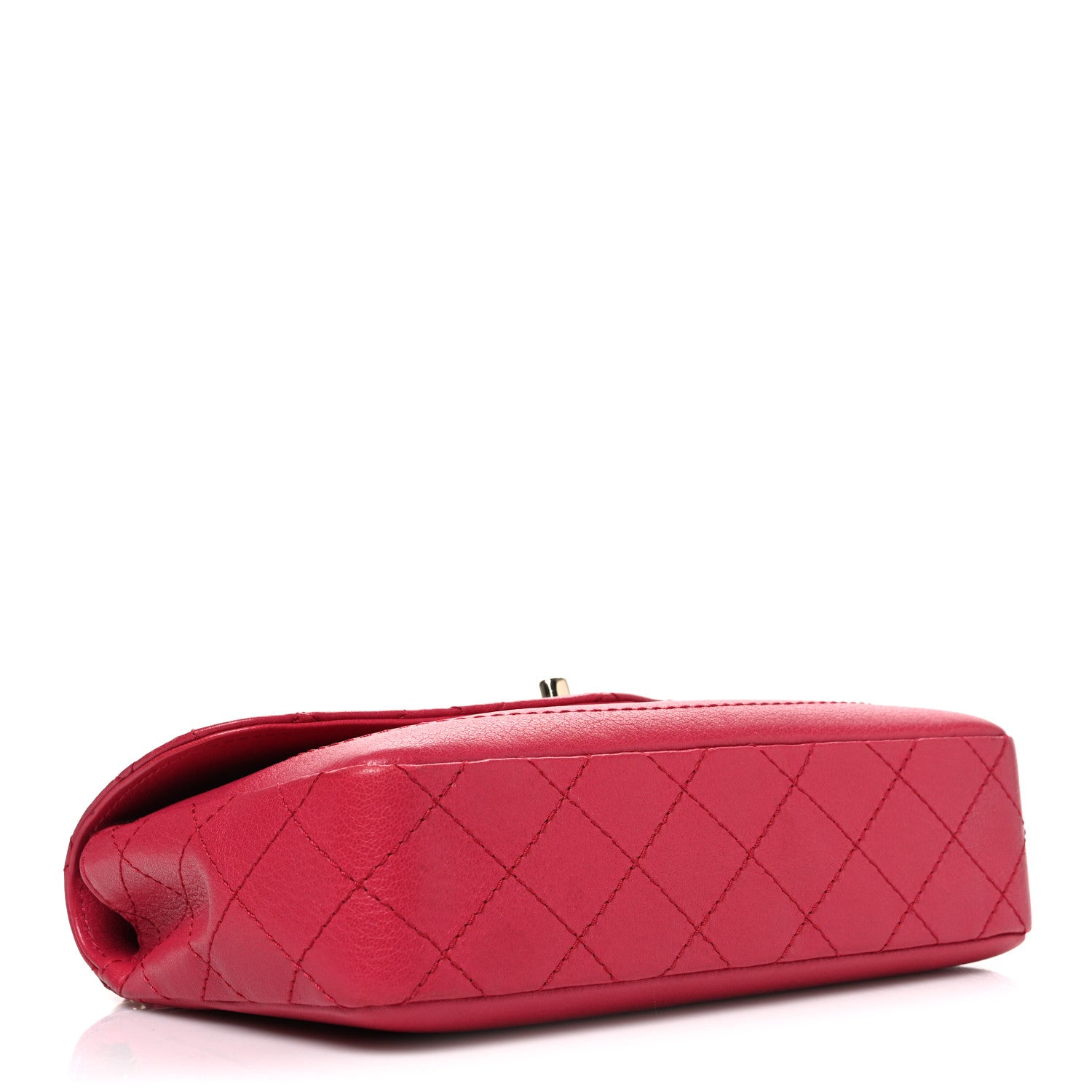 Chanel Goatskin Quilted Coco Curve Flap Messenger Flap Dark Pink 4 of 11