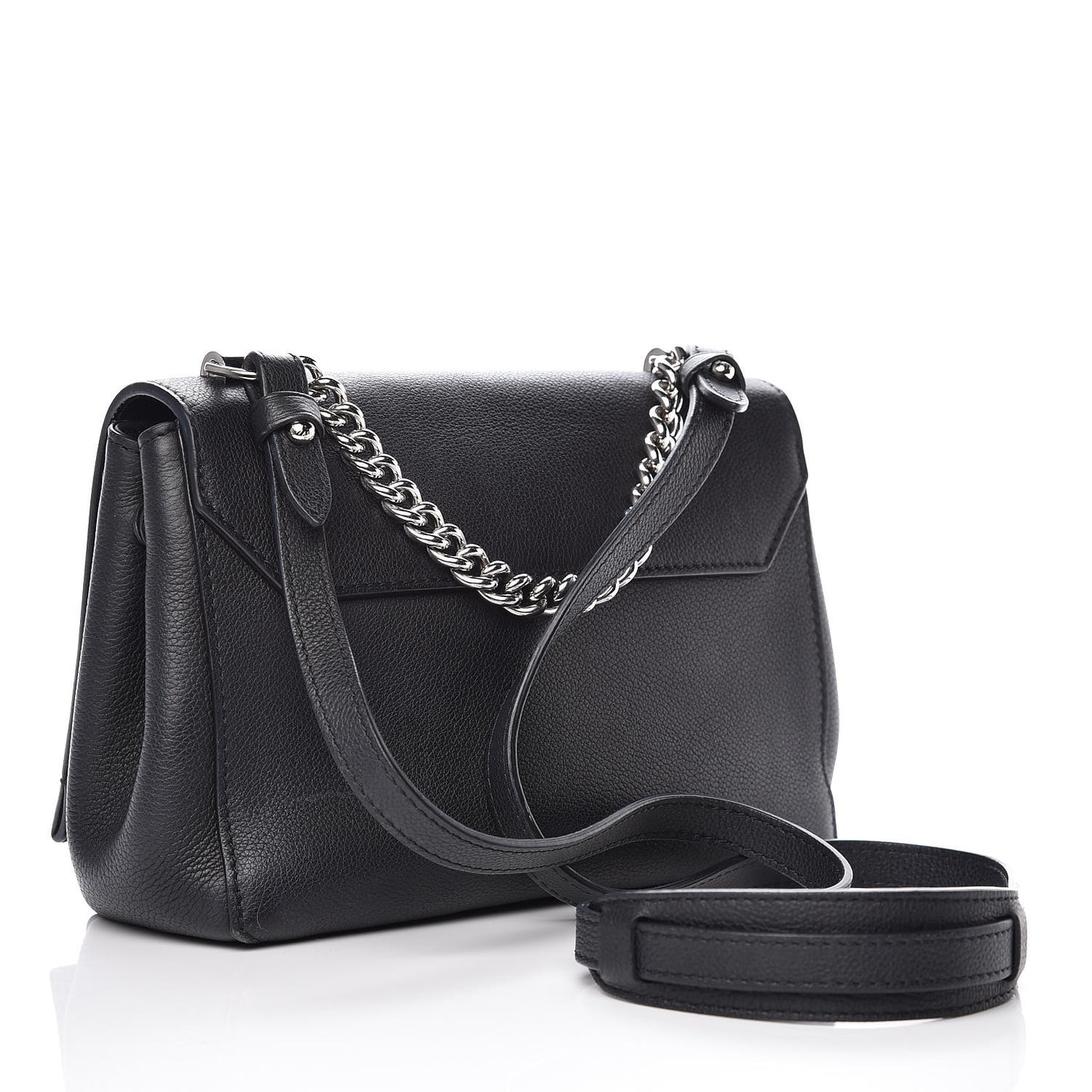 Calfskin Lockme II Chain Bag BB Black