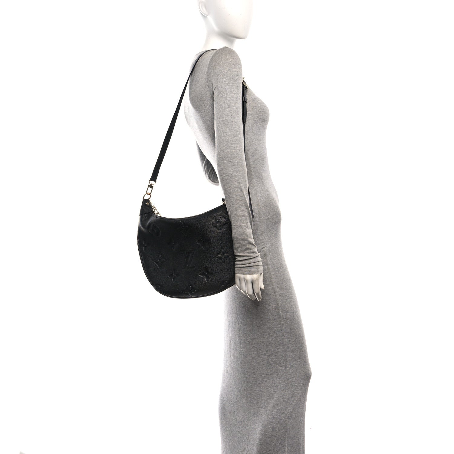 Louis Vuitton Empreinte Monogram Giant Loop Hobo Black 2 of 10