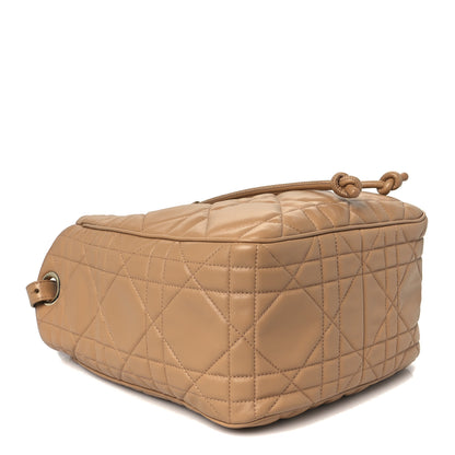 Christian Dior Calfskin Macrocannage Medium D-Motion Bag Light Gold 4 of 10