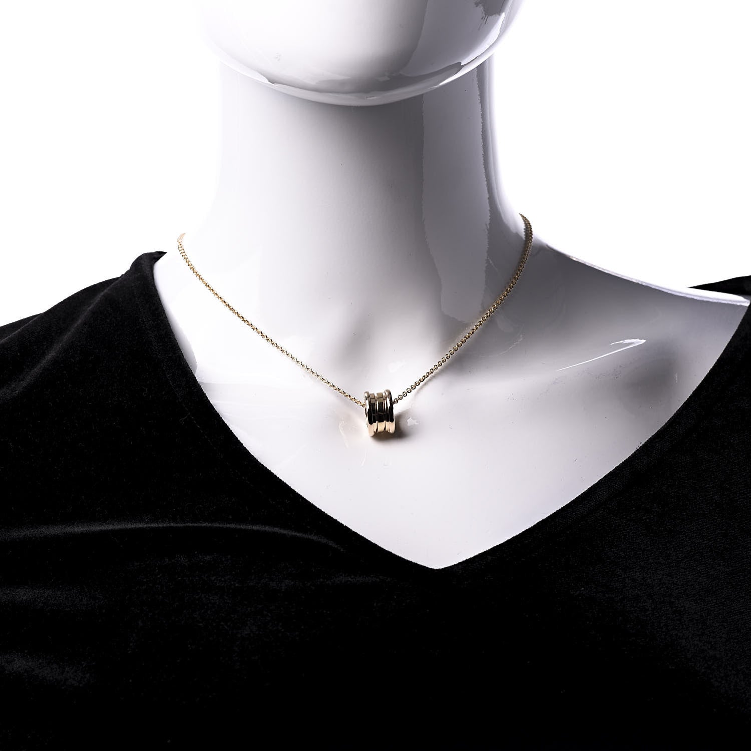 Bulgari 18K Rose Gold B.Zero1 Pendant Necklace 2 of 8