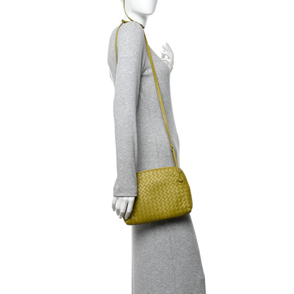 Bottega Veneta Nappa Intrecciato Nodini Crossbody Messenger Green 2 of 16