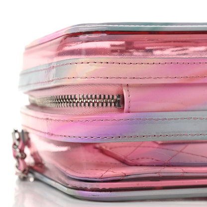 Chanel PVC Patent Calfskin Patent Lambskin Small CC Vanity Case Pink 10 of 11