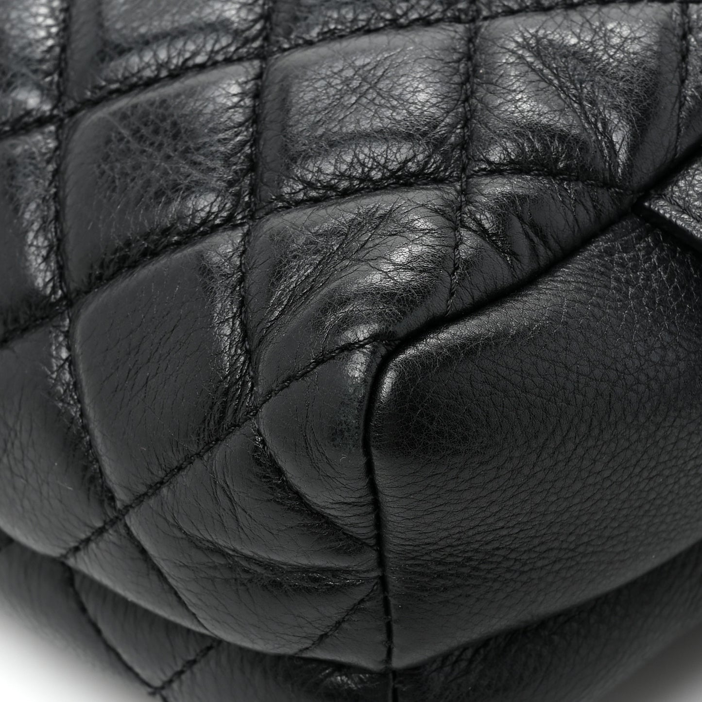 Calfskin Quilted Waist Bag Black