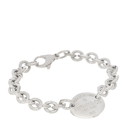 Tiffany Sterling Silver Return to Tiffany Oval Tag Bracelet 1 of 3