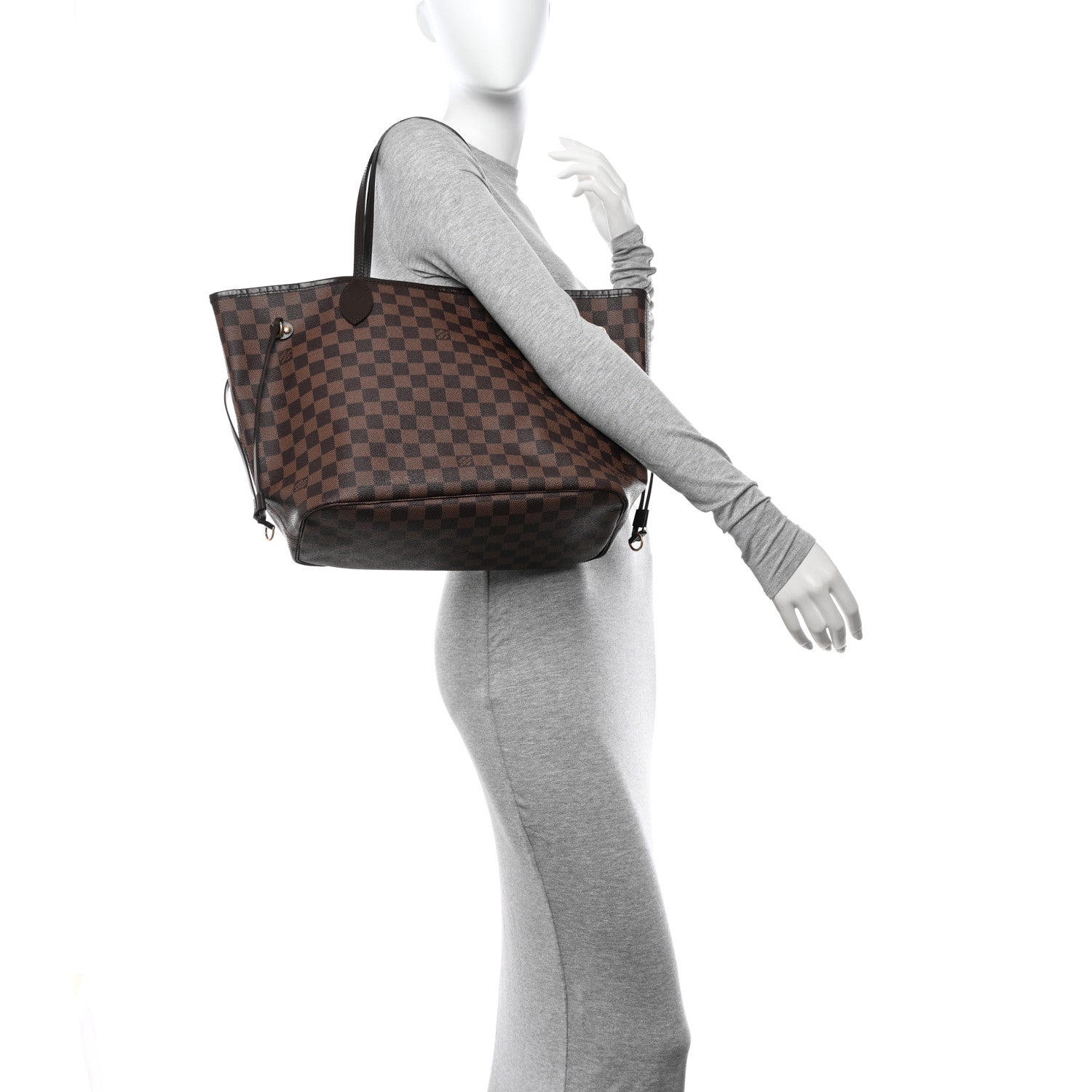 Louis Vuitton Damier Ebene Neverfull MM 2 of 12