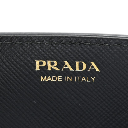 Prada Saffiano Triangle Logo Mermaid Print Mini Crossbody Bag Black 6 of 10