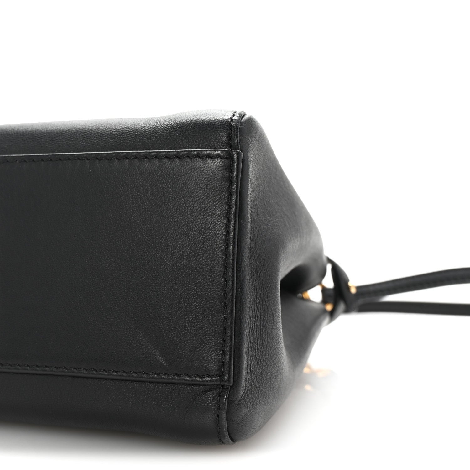 Fendi Nappa Mini Peekaboo Iconic Satchel Black 9 of 9
