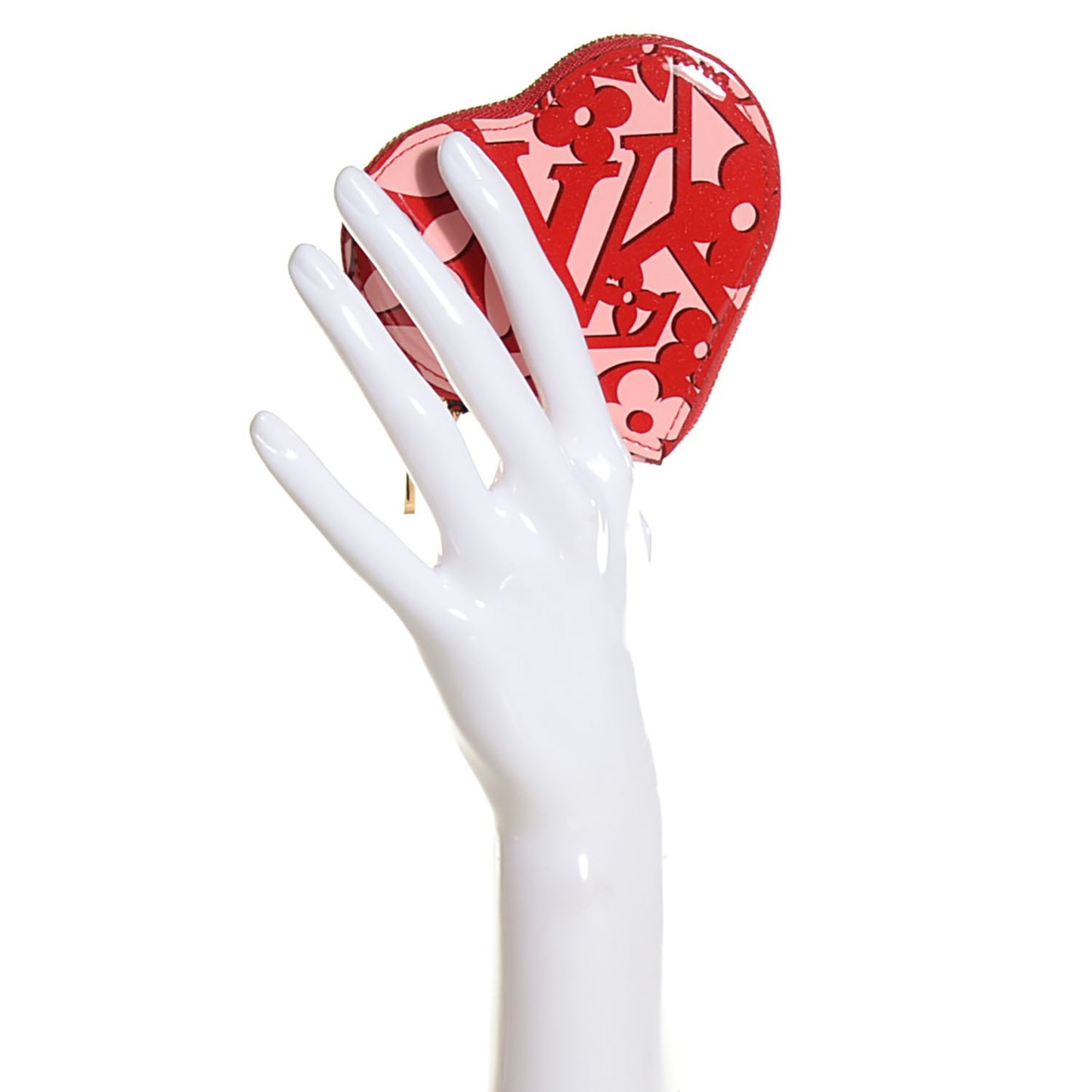 Vernis Sweet Monogram Coeur Heart Coin Purse Pomme D'Amour
