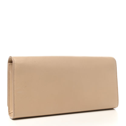 Saint Laurent Grain De Poudre Classic Monogram Cassandre Clutch Nude Powder 3 of 12