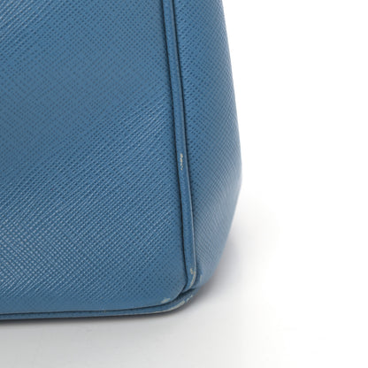 Prada Saffiano Mini Galleria Double Zip Tote Cobalto 12 of 21