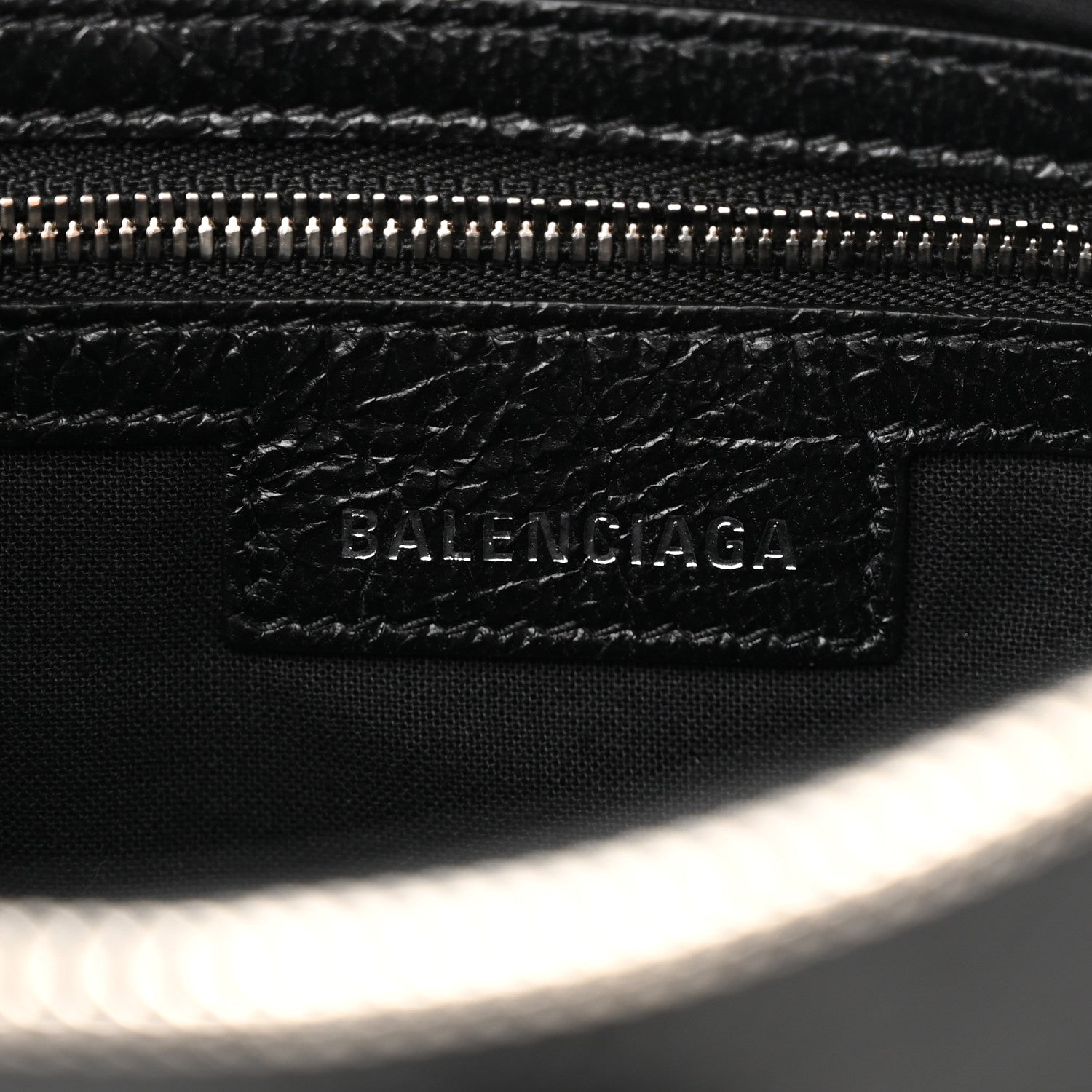 Balenciaga Agneau Arena Small Le Cagole Shoulder Bag Black 6 of 9