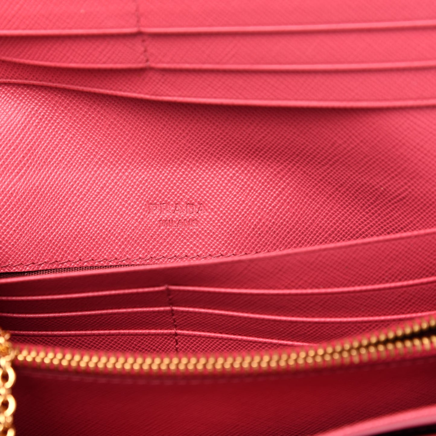 Saffiano Metal Continental Flap Wallet Peonia