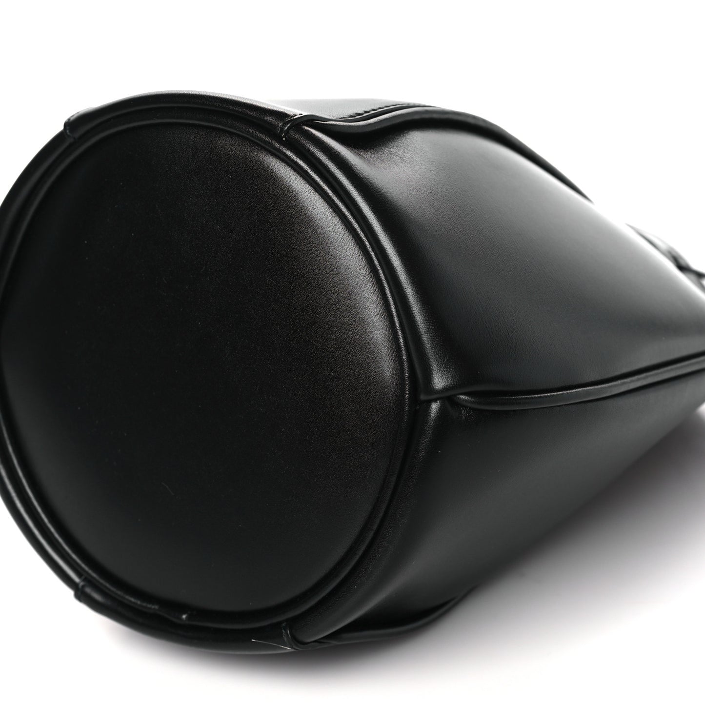 Smooth Calfskin Small Talitha Bucket Bag Black
