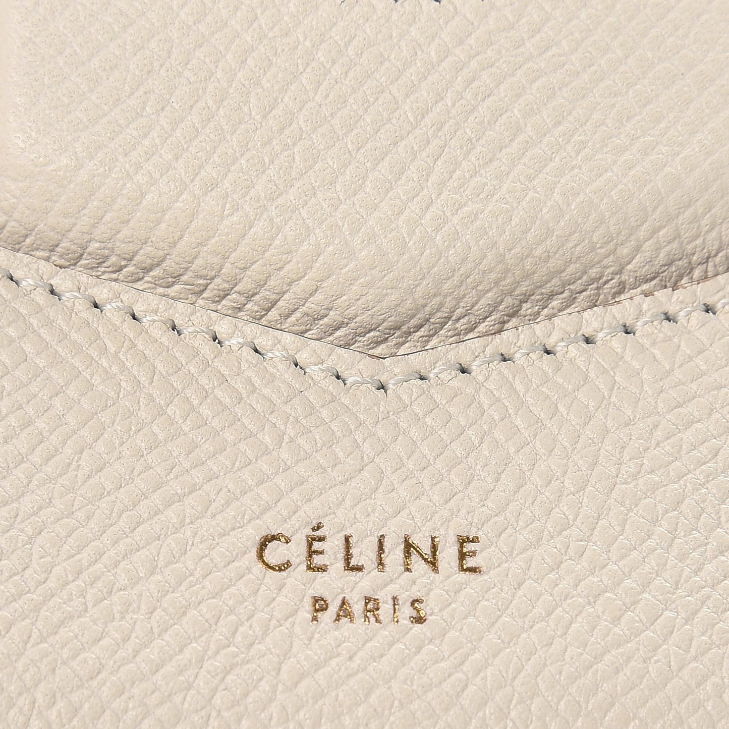 Grained Calfskin Compact Trotteur White