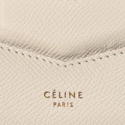 Celine Grained Calfskin Compact Trotteur White 7 of 7