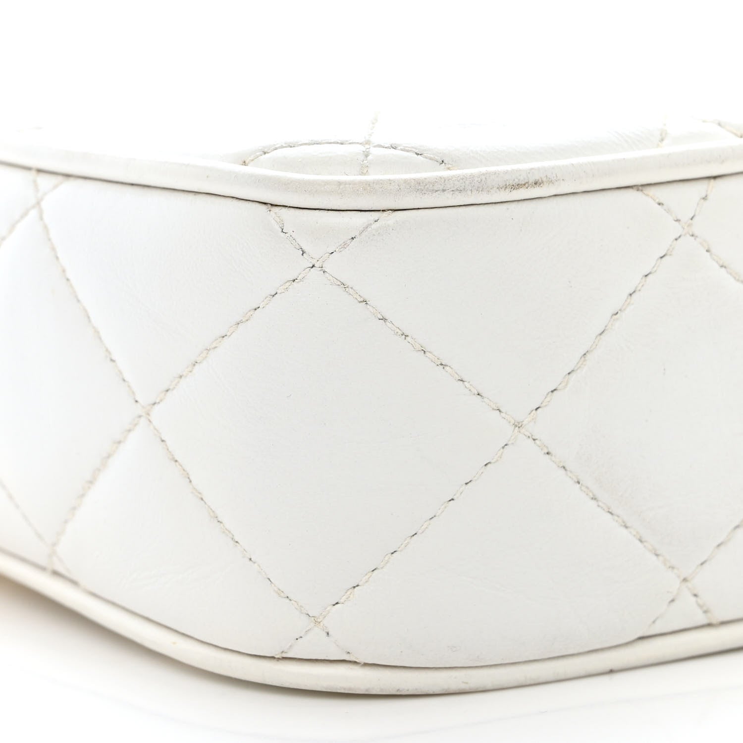 Chanel Lambskin Quilted Tassel Camera Bag White 11 of 12