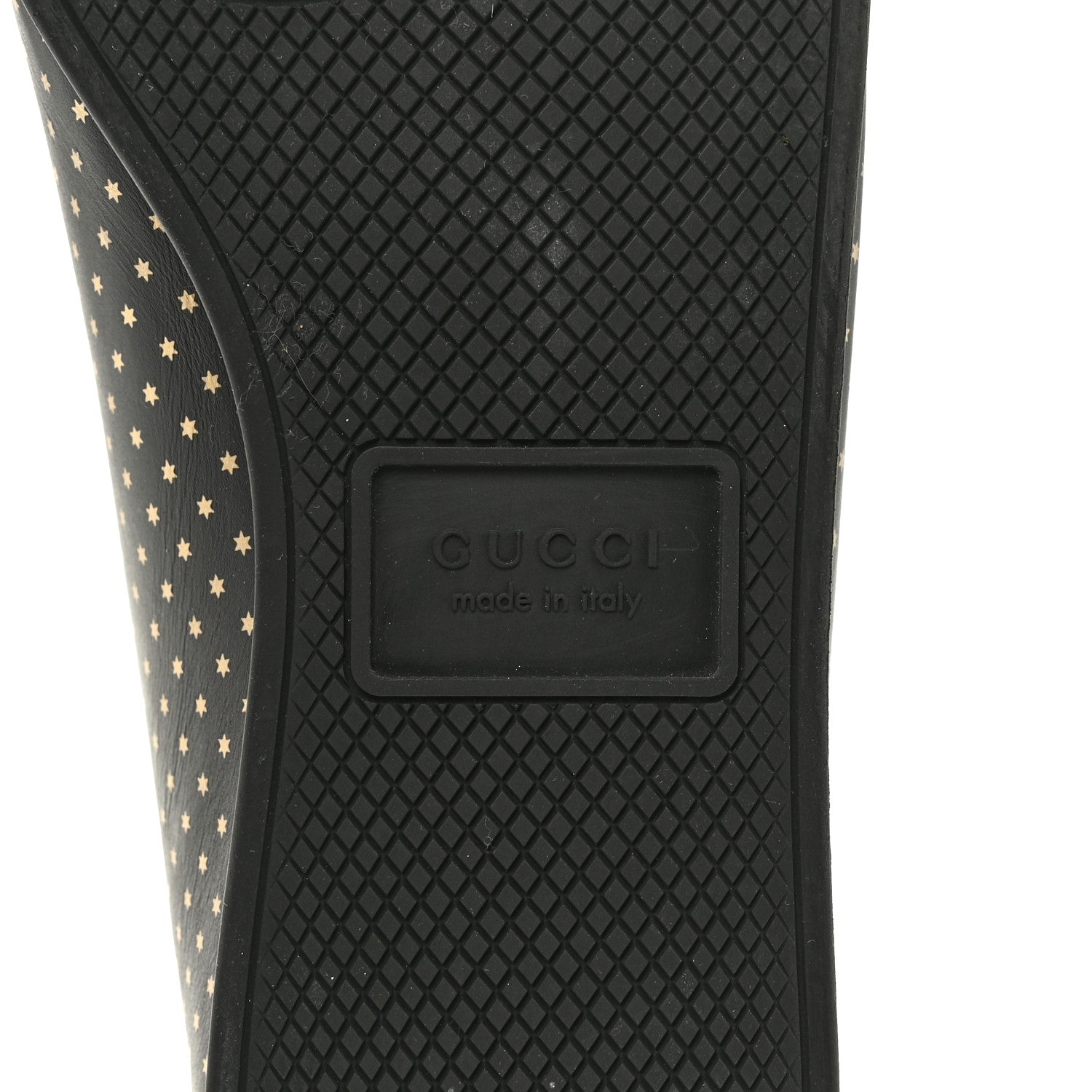 Gucci X SEGA Calfskin GUCCY Stars Mens Falacer Sneakers 12 Black 8 of 13