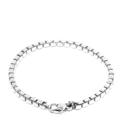 Tiffany Sterling Silver 4mm Venetian Link Bracelet 3 of 5