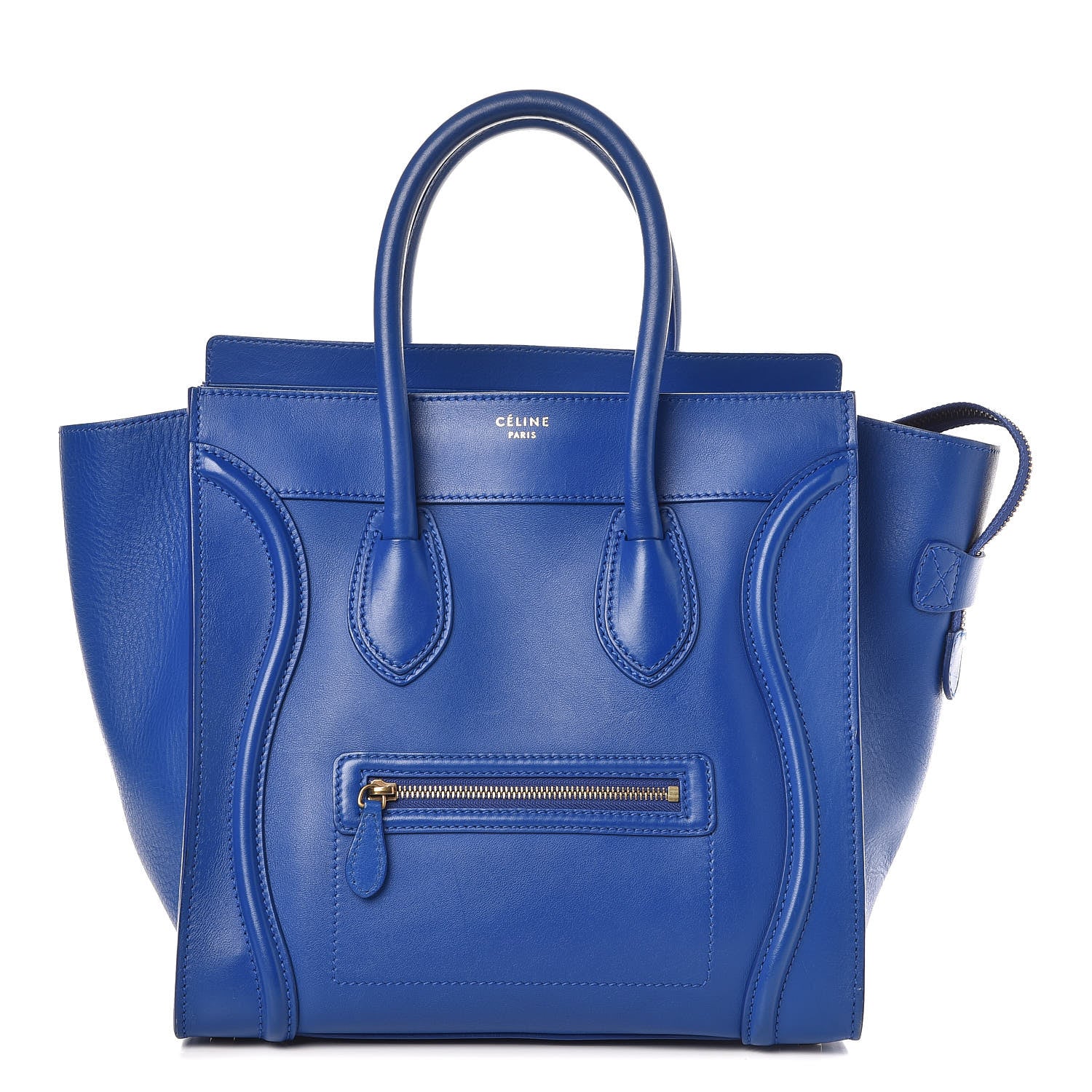 Celine Smooth Calfskin Mini Luggage Royal Blue 1 of 15
