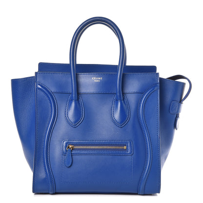 Celine Smooth Calfskin Mini Luggage Royal Blue 1 of 15