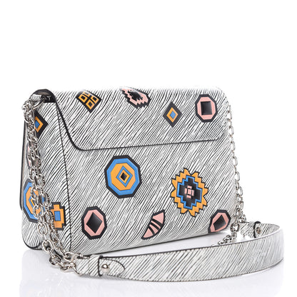 Louis Vuitton Epi Azteque Twist Shoulder Bag MM White 3 of 12