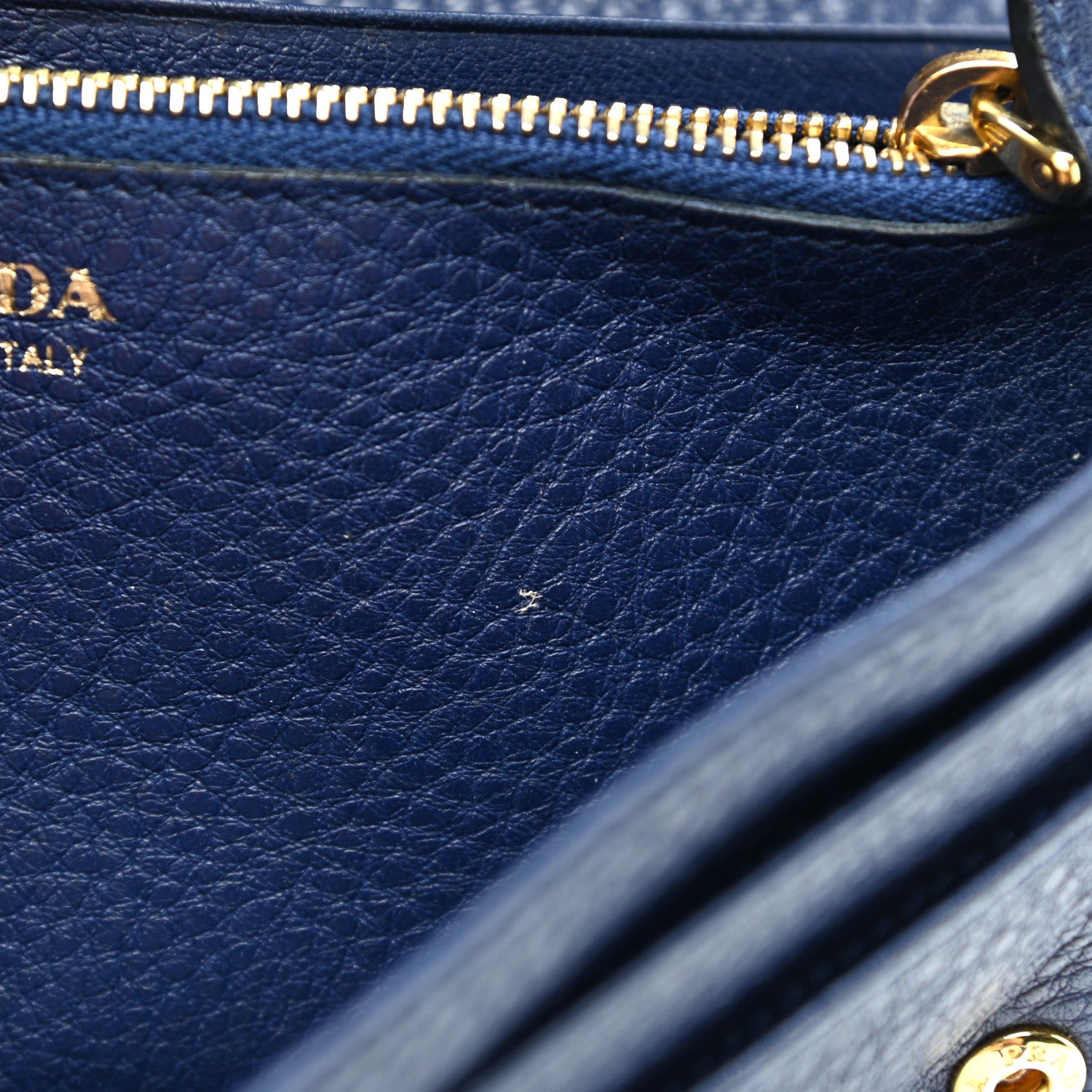 Prada Vitello Phenix Continental Flap Wallet Baltico 9 of 15