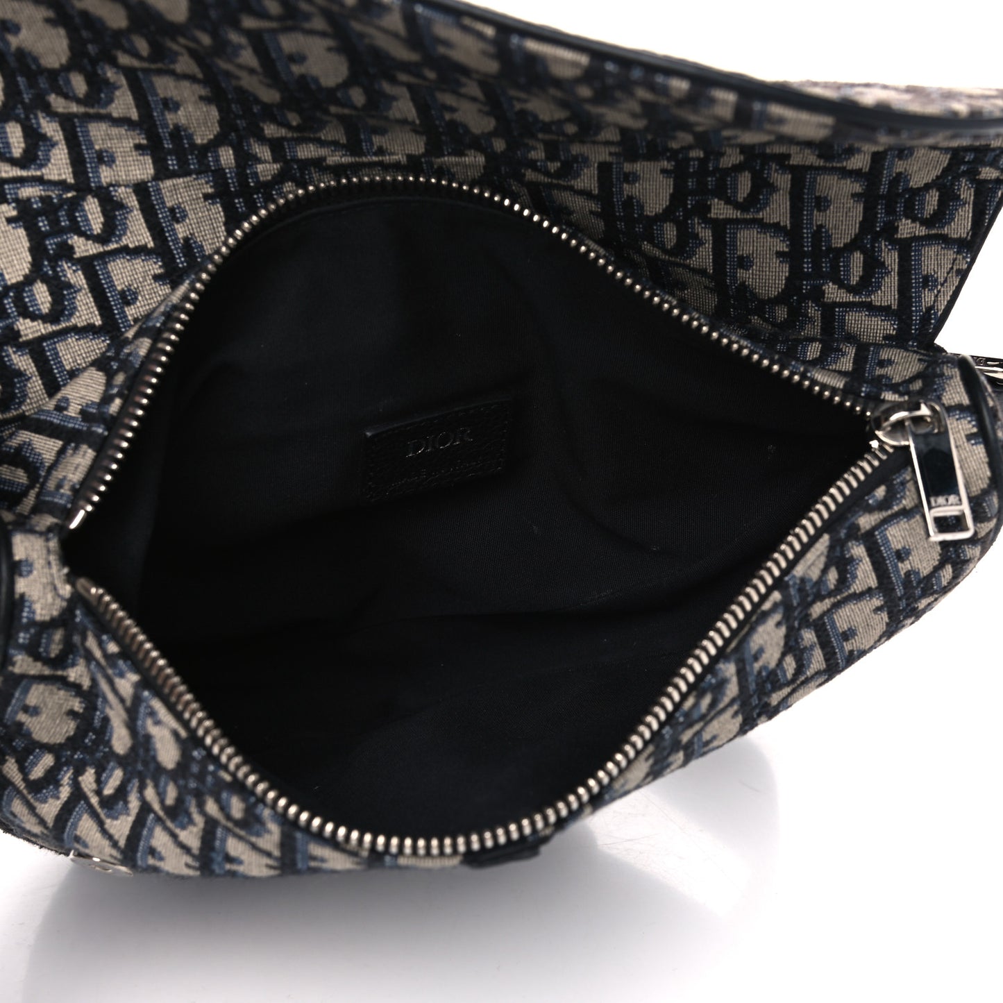 Oblique Mens Saddle Bag Blue